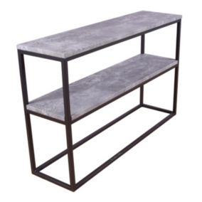 Console Design Double "Rise" 110cm Gris & Noir