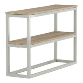 Console Design Double "Rise" 110cm Naturel & Gris
