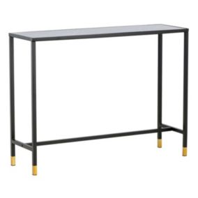 Console Design en Verre "Dipp" 100cm Noir