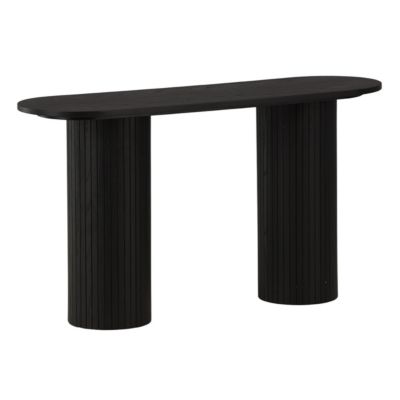 Console Design Nervuré "Bianca" 130cm Noir