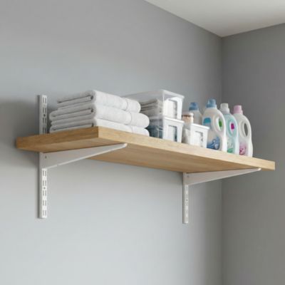 Console double vendue par 10 blanc profondeur 47 cm Form compatible Twinny et Poppit