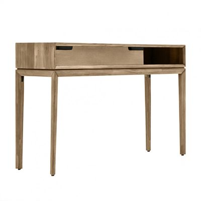 Console en bois 1 grand tiroir 1 niche L.130 cm - KASSIA