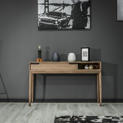 Console en bois 1 grand tiroir 1 niche L.130 cm - KASSIA