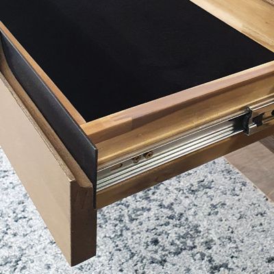 Console en bois 1 grand tiroir 1 niche L.130 cm - KASSIA