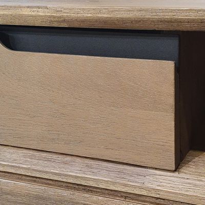 Console en bois 1 grand tiroir 1 niche L.130 cm - KASSIA