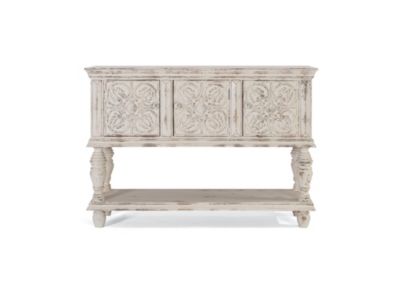 TABLE CONSOLE BOIS VIEILLI BLANCHI main image 1