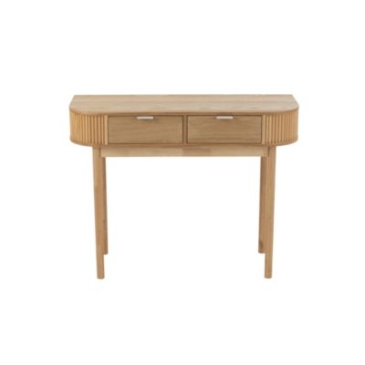 Console en bois naturel 2 tiroirs  - ORIGAMI