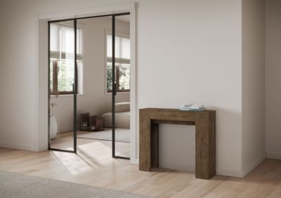 Console Extensible 90X25/181 Cm Noyer Slick