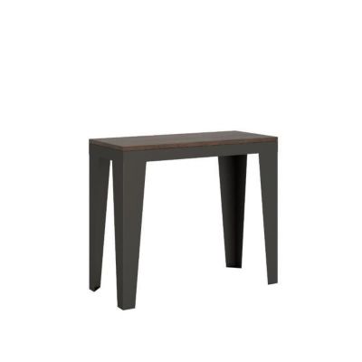 Console extensible FLAME EVOLUTION en noyer - Flame Evolution - Blanc - Robuste et moderne