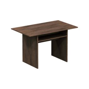 Console extensible lavande, Table à manger avec ouverture rabattable, Console polyvalente extensible, 120x70h75 cm, Chêne foncé