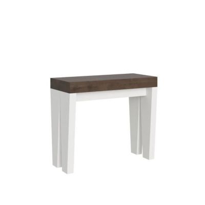 Console extensible - Spimbo Mix - 90x40/300 cm - Structure frêne blanc - Jusqu'à 14 personnes