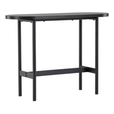 Console Ovale Design "Star" 110cm Noir