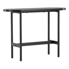 Console Ovale Design "Star" 110cm Noir