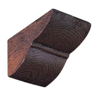 Console polyuréthane Decosa Tirol chêne foncé pour poutre 12 x 12 cm