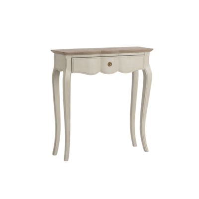 Console simple 1 tiroir L80 beige  - MADISON