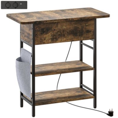 Console style industriel avec station de charge prises secteur et USB ...