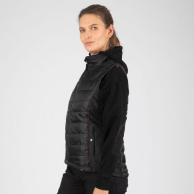 CONSTANCE - DOUDOUNE SANS MANCHES DE TRAVAIL - 1575 Noir , Fushia XS