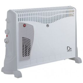 Convecteur mobile Turbo thermostat mécanique Blanc ou gris Drexon