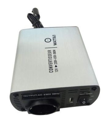 Convertisseur voiture 12V en 220V 300W Watt&Co + sortie USB