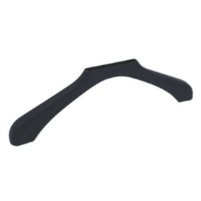 Coque de protection en plastique noir pour cintre