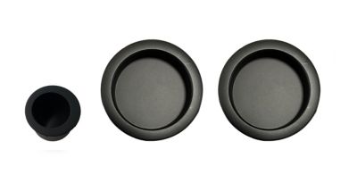 Coquille de tirage rond Neromat noir mat Ø48mm
