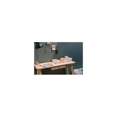 Corbeille design pour bureau ou salle de bain XL - Beige