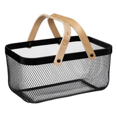 Corbeille en métal 40x26 cm Noir Mayaj - 5Five