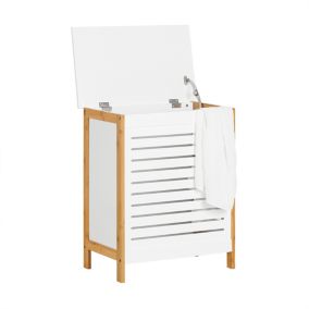 Corbeille à Linge Coffre à Linge Porte Vêtement pour laverie, FSS66-WN, SoBuy