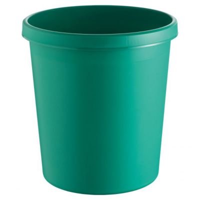 Corbeille à Papier en plastique classique coloré 30 litres - Vert