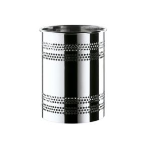 Corbeille ronde en acier inox de 9 l