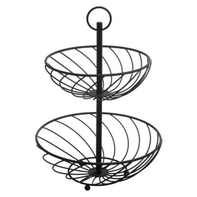 Corbeille torsade 2 étages métal 22/27cm - 5Five