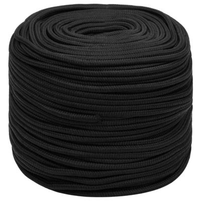 Corde de bateau Noir complet 10 mm 50 m Polypropylène