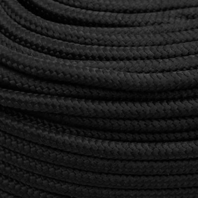 Corde de bateau Noir complet 10 mm 50 m Polypropylène