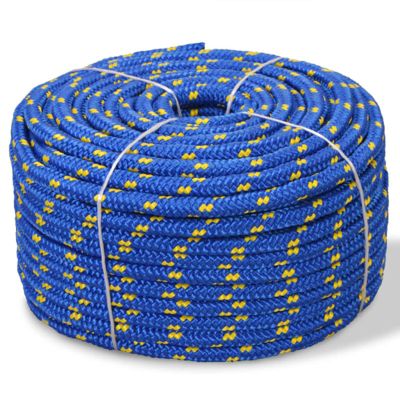 Festnight Corde Polypropylène 8 Mm X 100 M – Flottante, Résistante Aux Intempéries, Pour Bateau Et Gréement