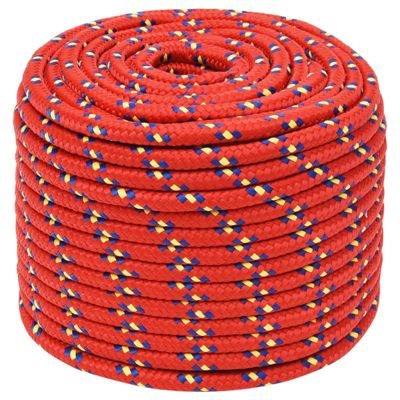 Corde de bateau Rouge 14 mm 25 m Polypropylène | Castorama