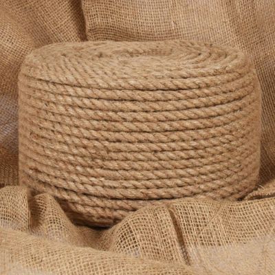 Corde jute 100 pourcent naturelle 10 mm 100 m resistant et flexible