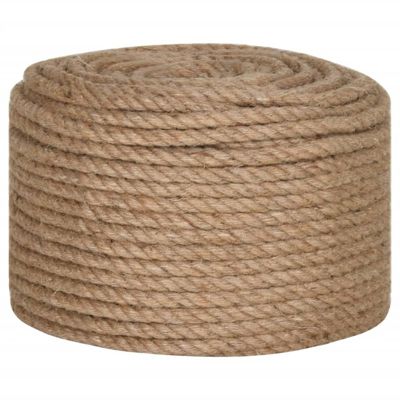 Corde jute 100 pourcent naturelle 10 mm 100 m resistant et flexible