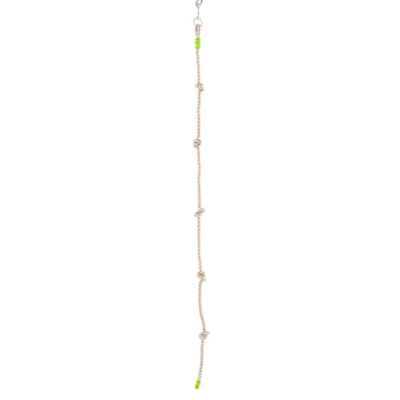 Corde à nœuds  en chanvre H190-250cm noir
