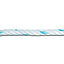 Corde polypropylène 20mm Blanche fil bleu au mètre