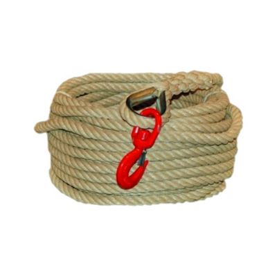Corde à poulie avec crochet 50 m polypropylène