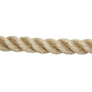 Corde torsadée de rampe beige Diall ø32 mm, vendue au mètre linéaire