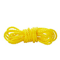Corde torsadée en polypropylène jaune DIALL ø8 mm, 50 m
