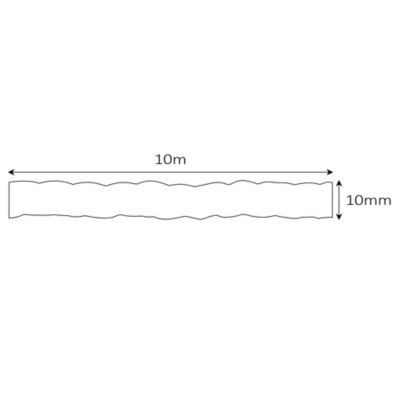 Corde torsadée en jute Diall ø10 mm, 10 m