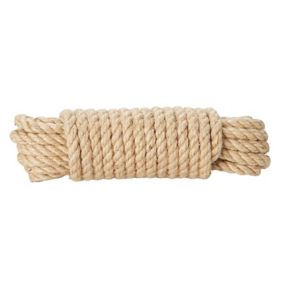 Corde torsadée en jute DIALL ø12 mm, 10 m