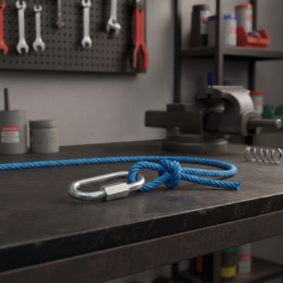 Corde torsadée en polypropylène bleue Diall ø12 mm, 7.5 m