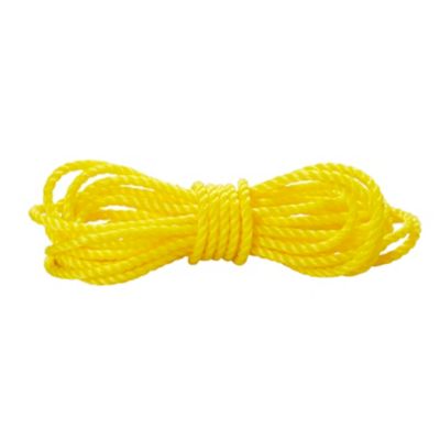 Le jaune et noir 3 Strand monofilament de PP la corde tordue pour