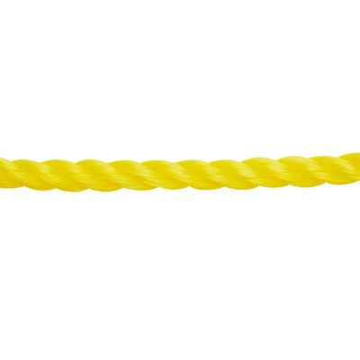Corde torsadée en polypropylène jaune DIALL ø8 mm, 100 m