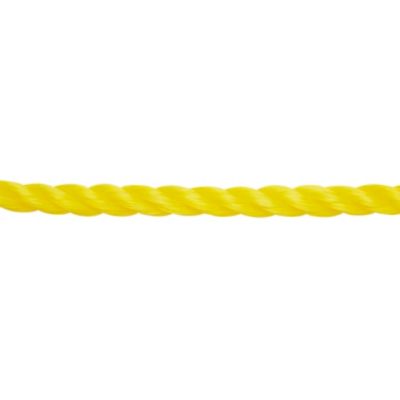 Corde torsadée en polypropylène jaune DIALL ø8 mm, 50 m