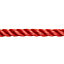 Corde torsadée en polypropylène rouge DIALL ø14 mm, 15 m