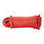 Corde torsadée en polypropylène rouge DIALL ø14 mm, 7.5 m